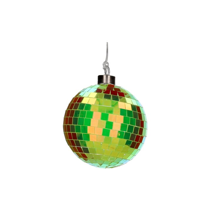 Disco, led ball, 10cm, neon green