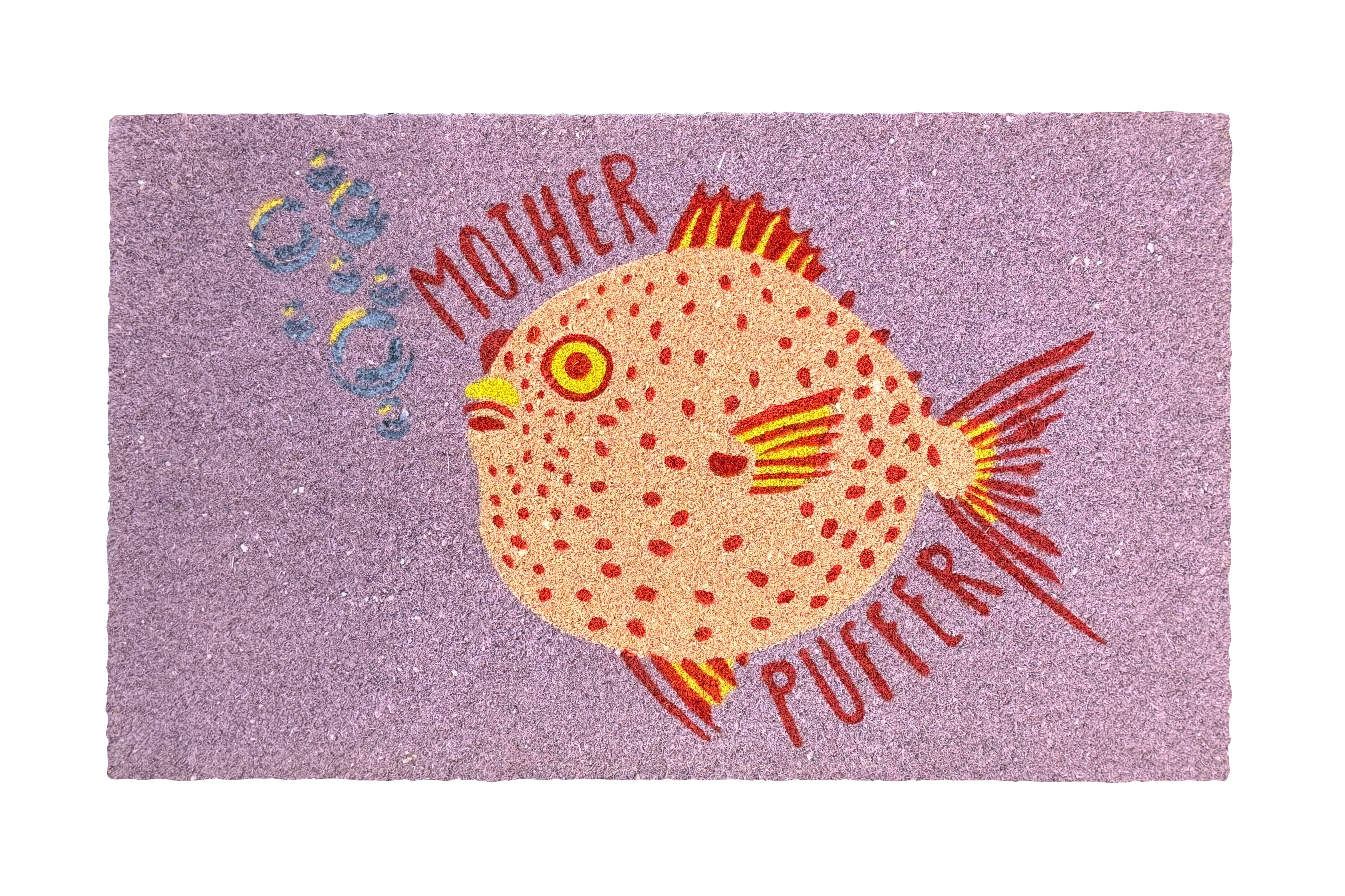 Fussmatte, Motiv: Mother puffer, lila