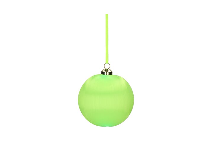 Chinois, christmas ball, 8cm, neon green