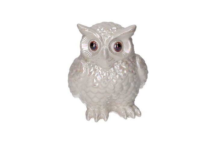 Mignon, Vase, Eule, weiß