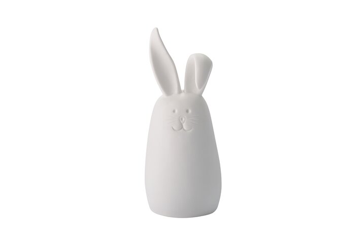 Nerdy, deco bunny M, porcelain, white