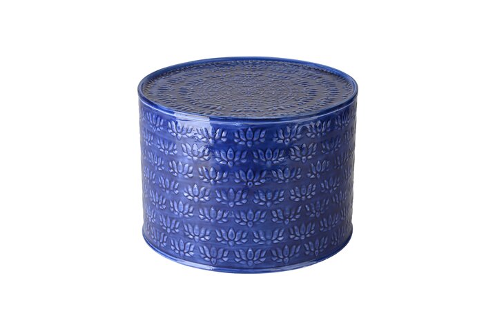 Atay, table, d40cm, metal, blue