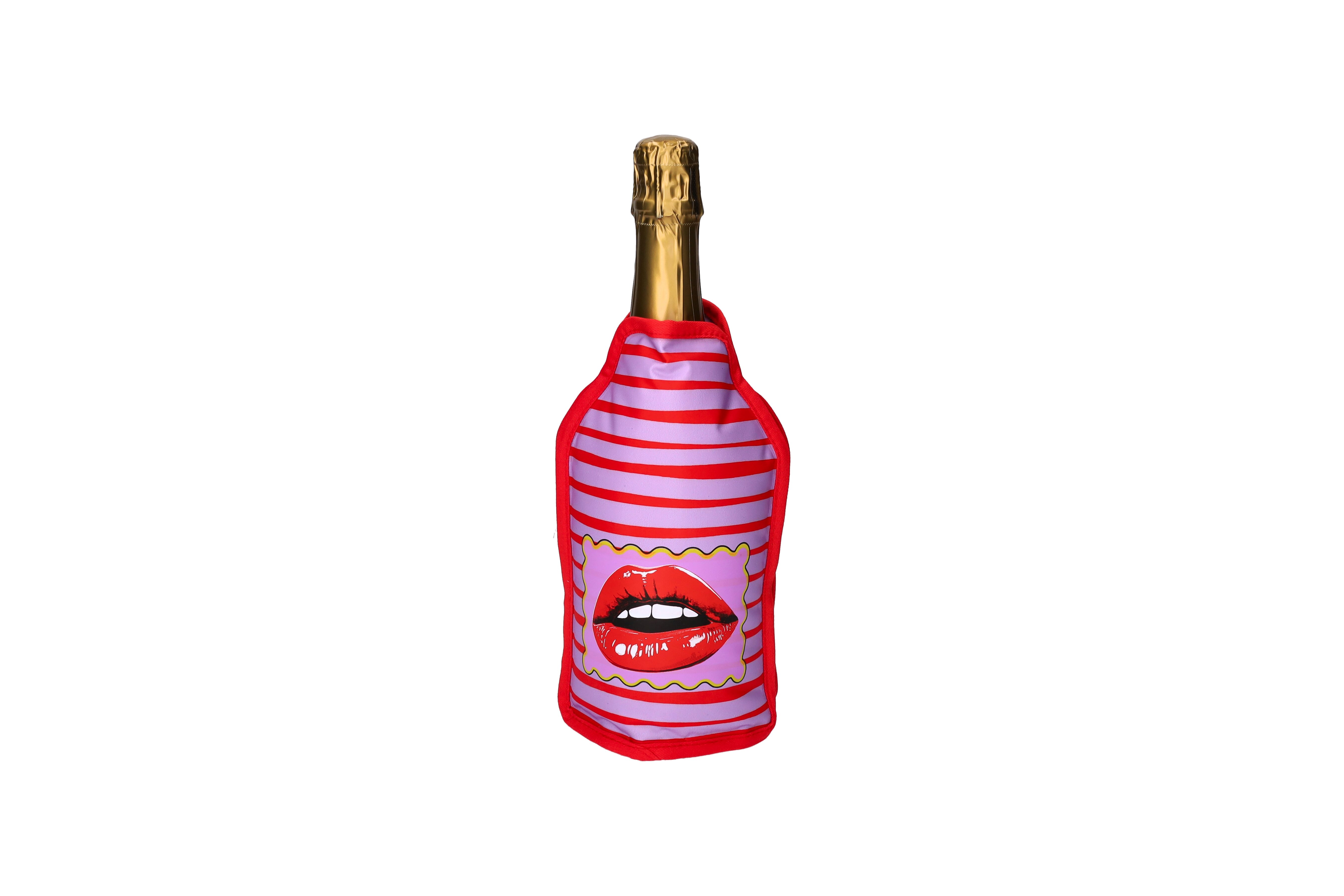 Froid, Kühlmanschette, Motiv: Lippen, violett/ rot