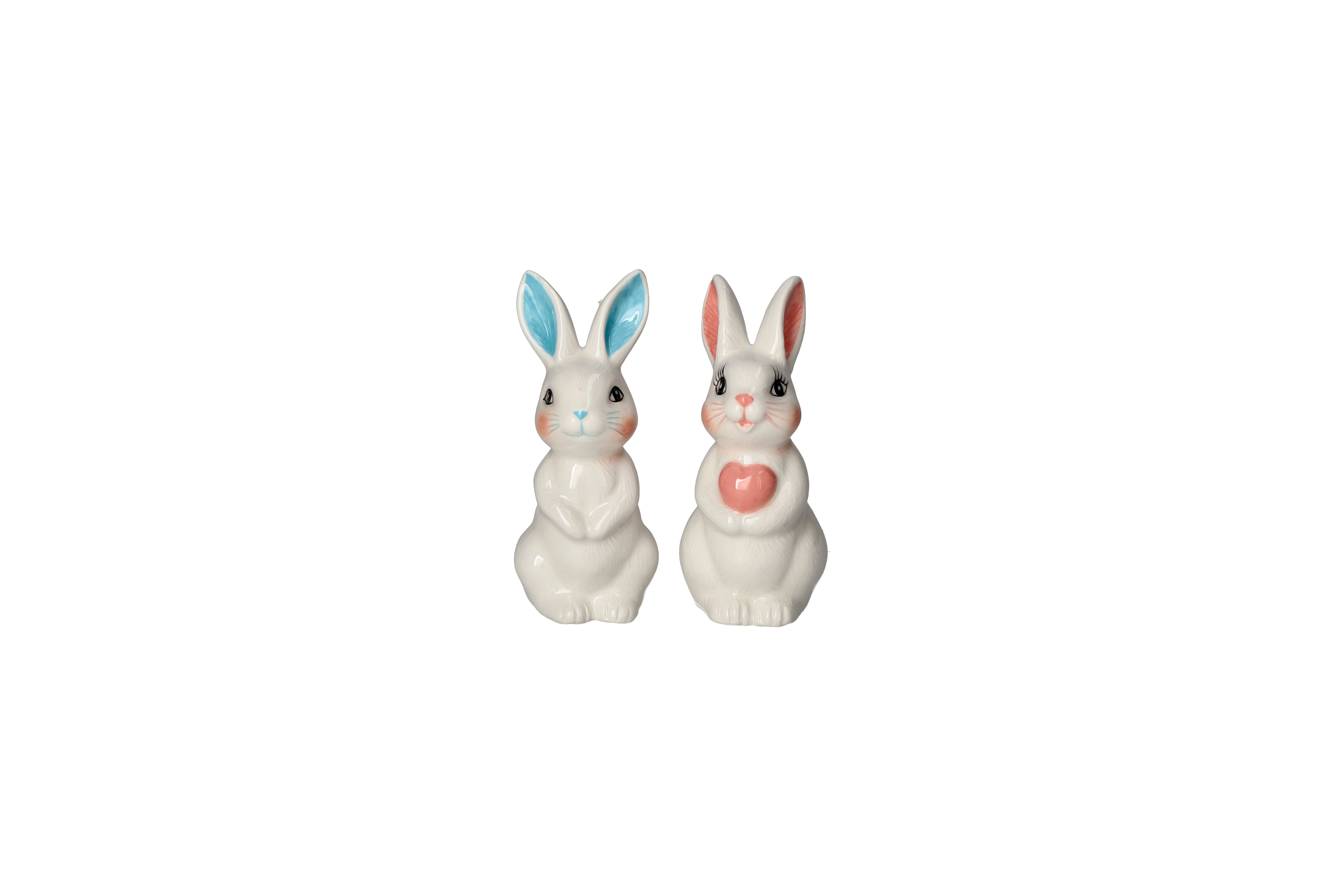 Mignon, deco bunny,assorted of 2 pcs., XS, white