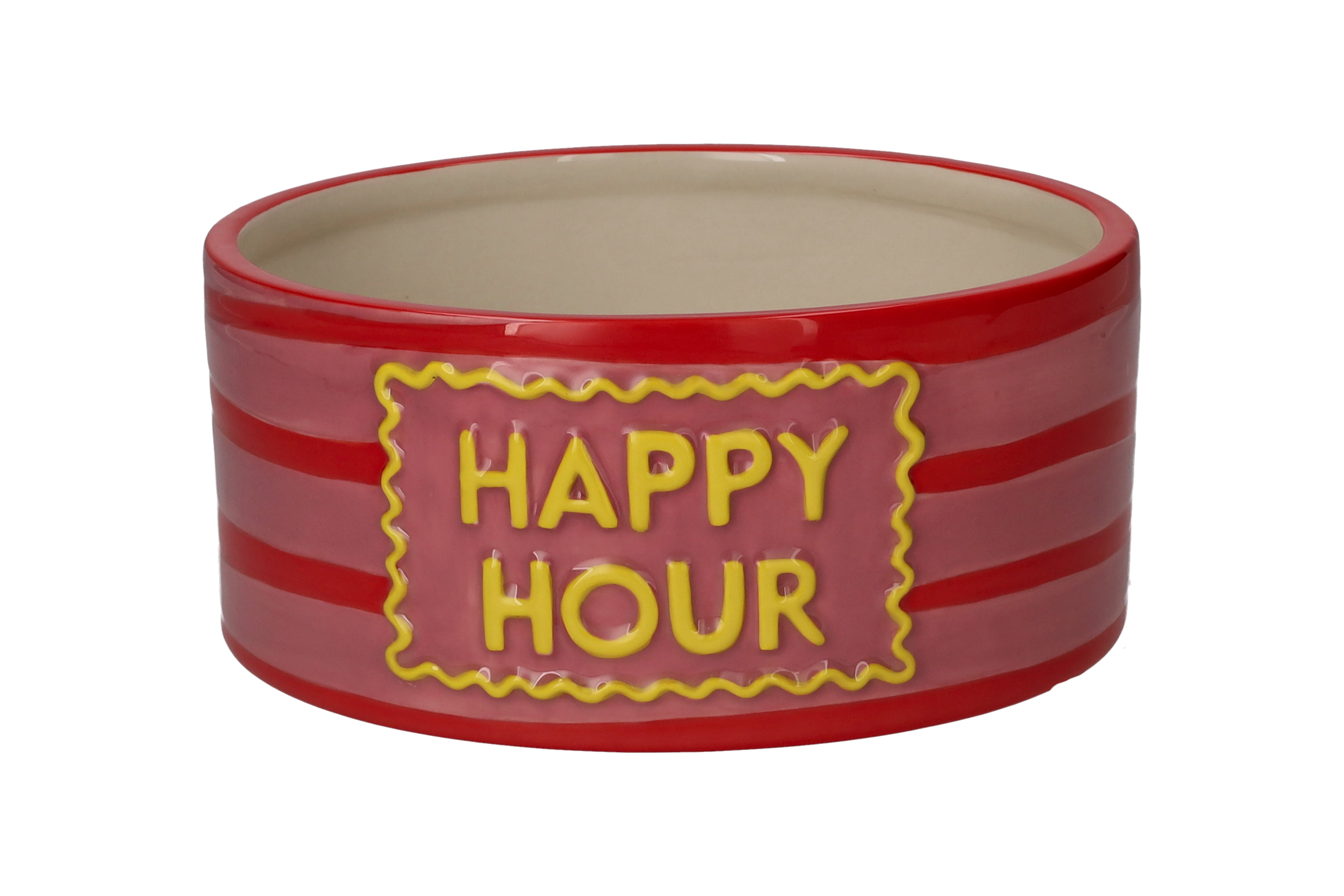 Love Pets, Futternapf, M, Motiv: Happy Hour, rosa