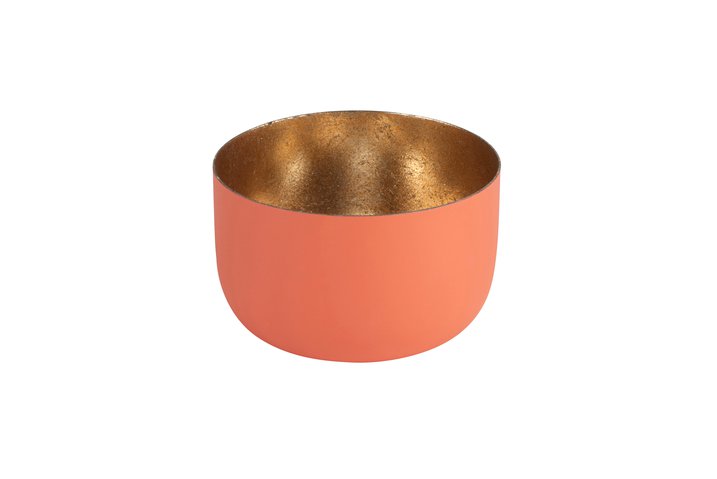 Madras, votive, S, light coral/gold