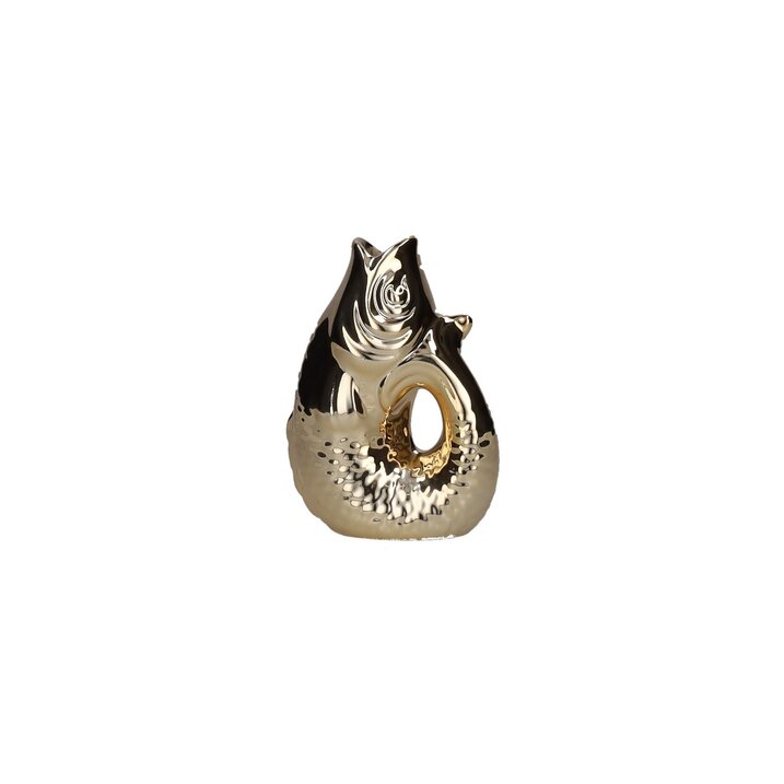 Monsieur Carafon, Fisch, Vase, XS, gold, 0,2 Liter