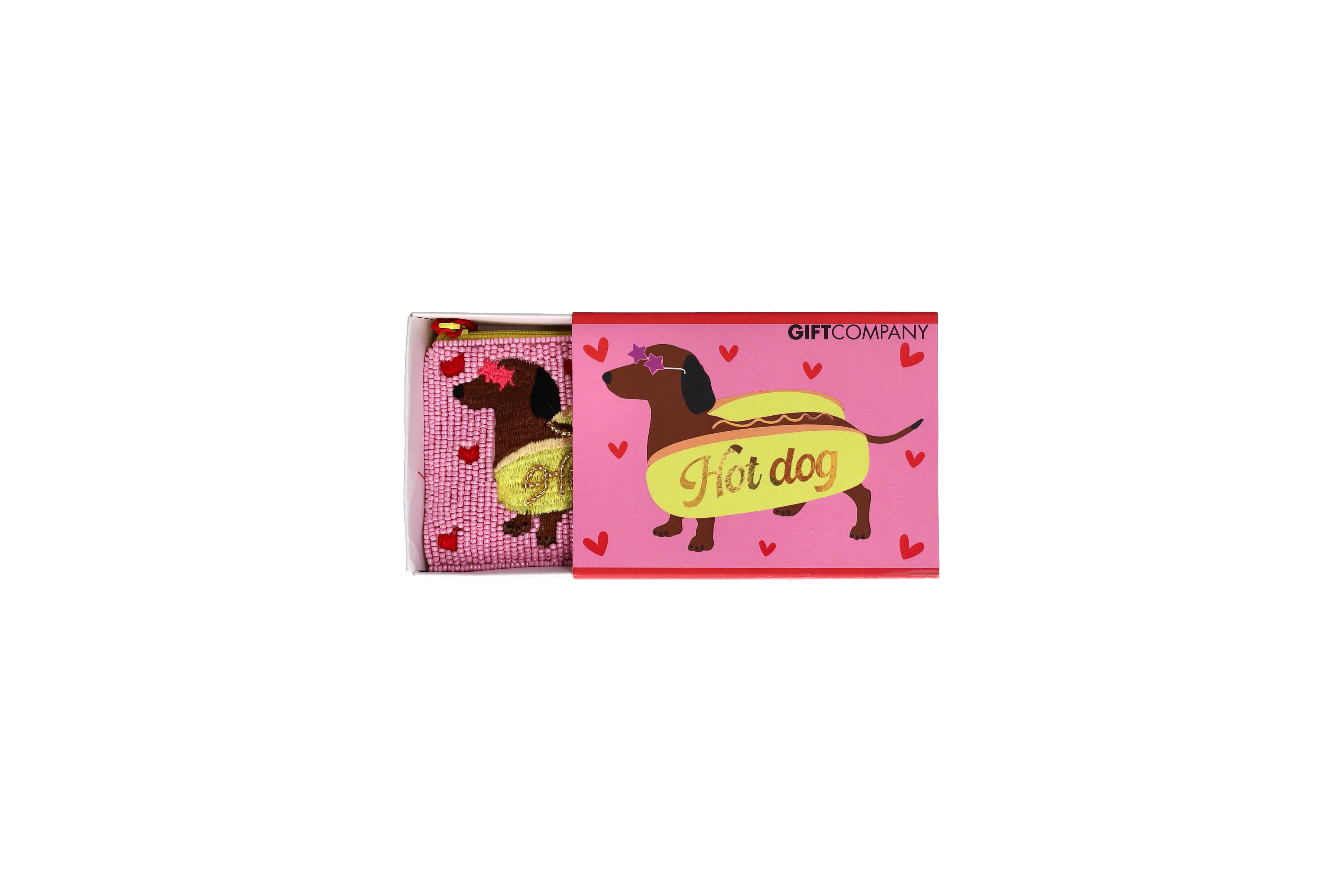Elodie, cosmetic bag, XS, motive: hot dog, pink