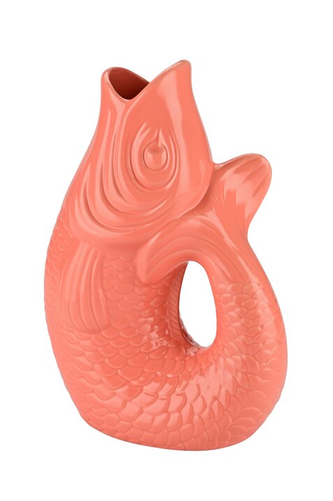 Monsieur Carafon, Fisch, Vase, L, salmon 2,7 Liter