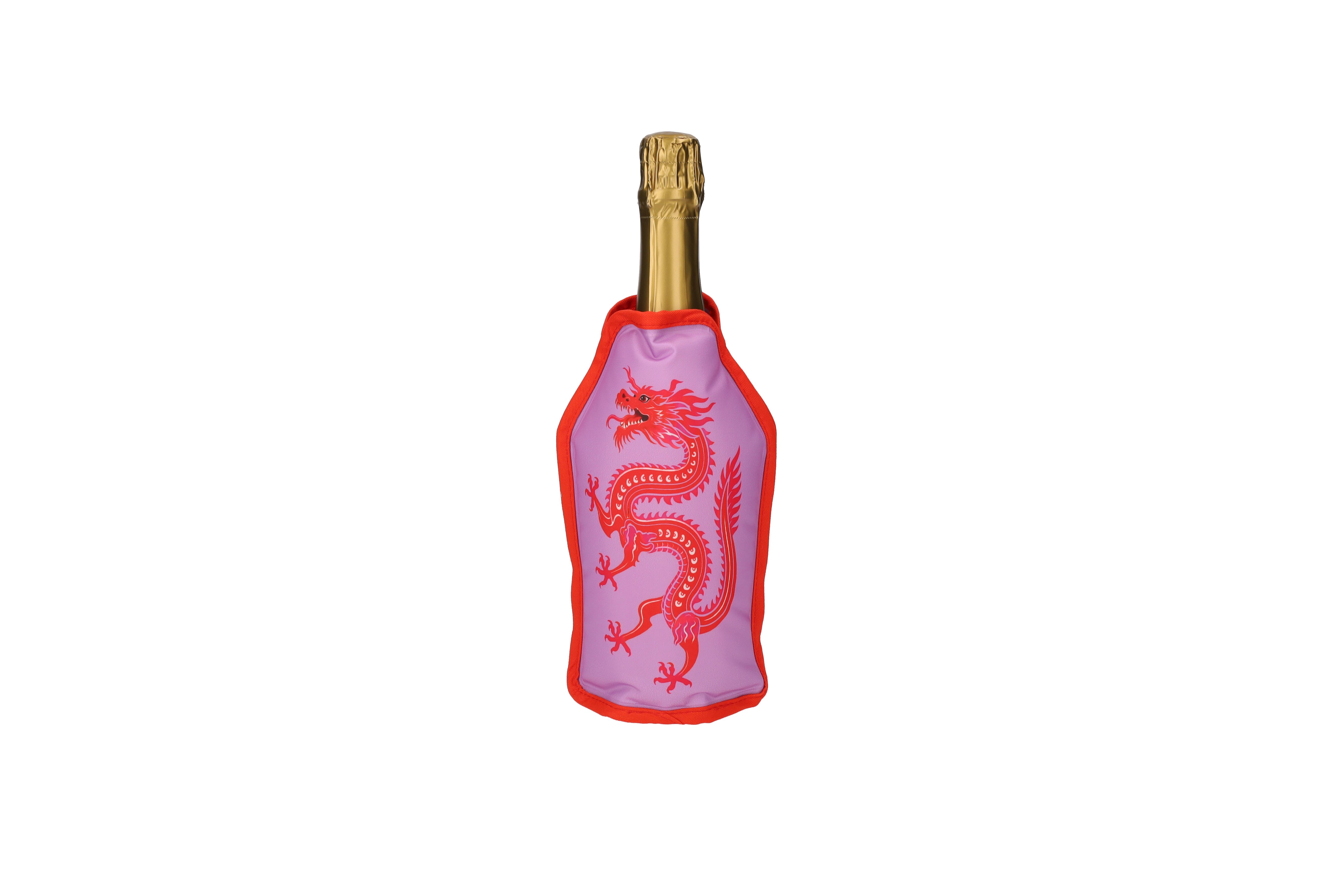 Froid, Kühlmanschette, Motiv: Drachen, helles lila/rot