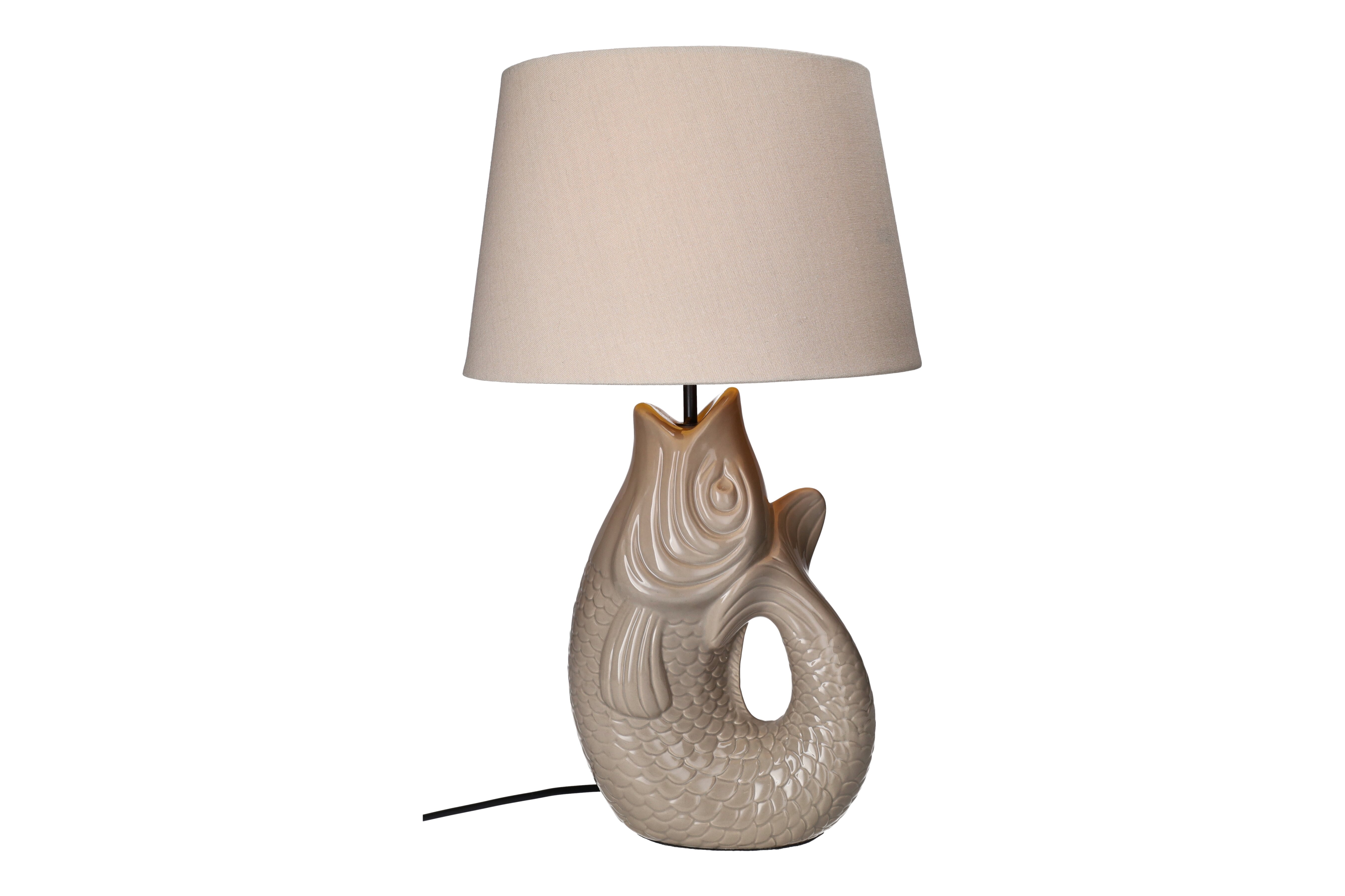 Monsieur Carafon, Fisch, Lampe, L, sandstone