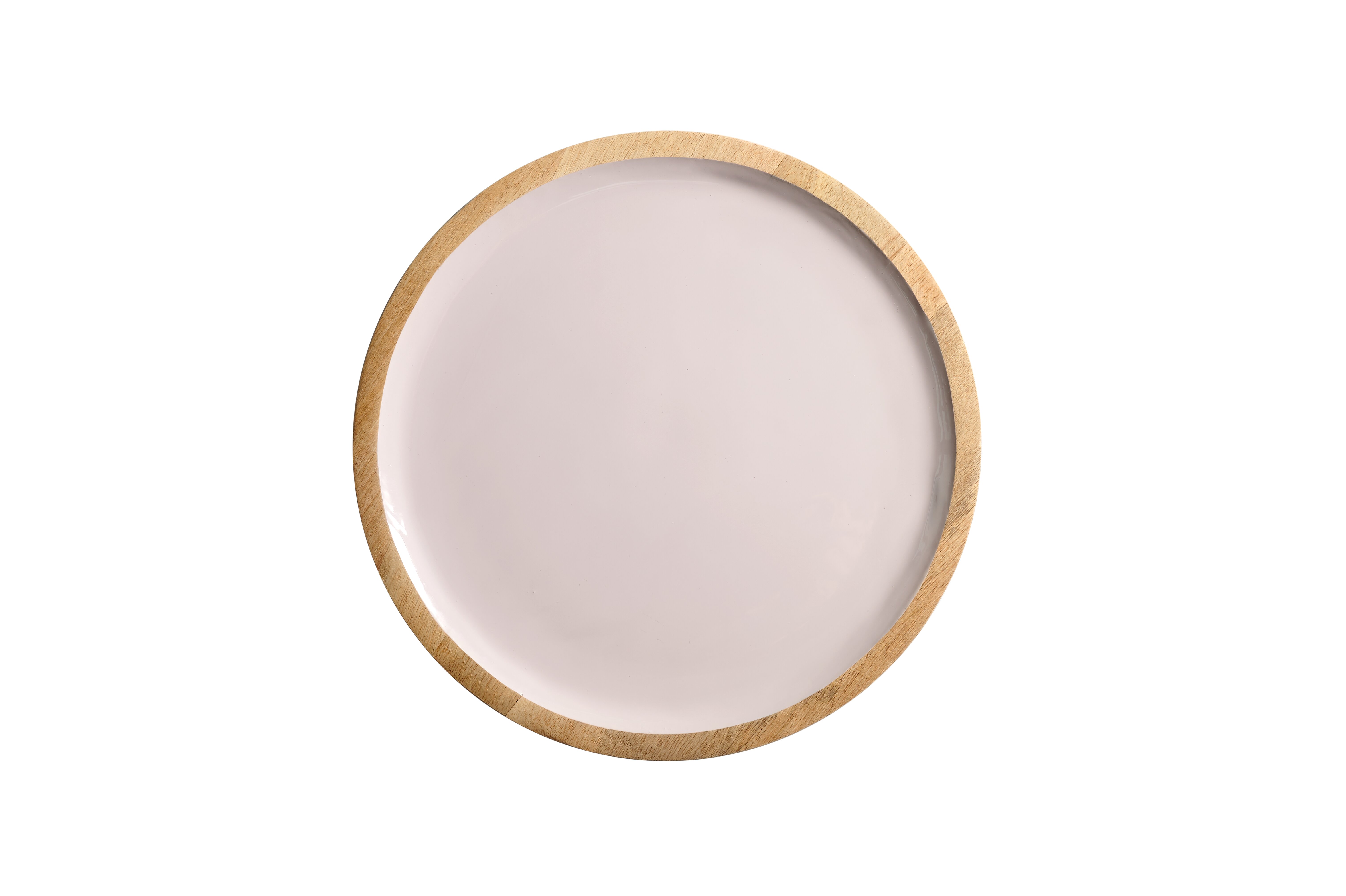 Boathouse, tray, S, mango wood, round, light purple