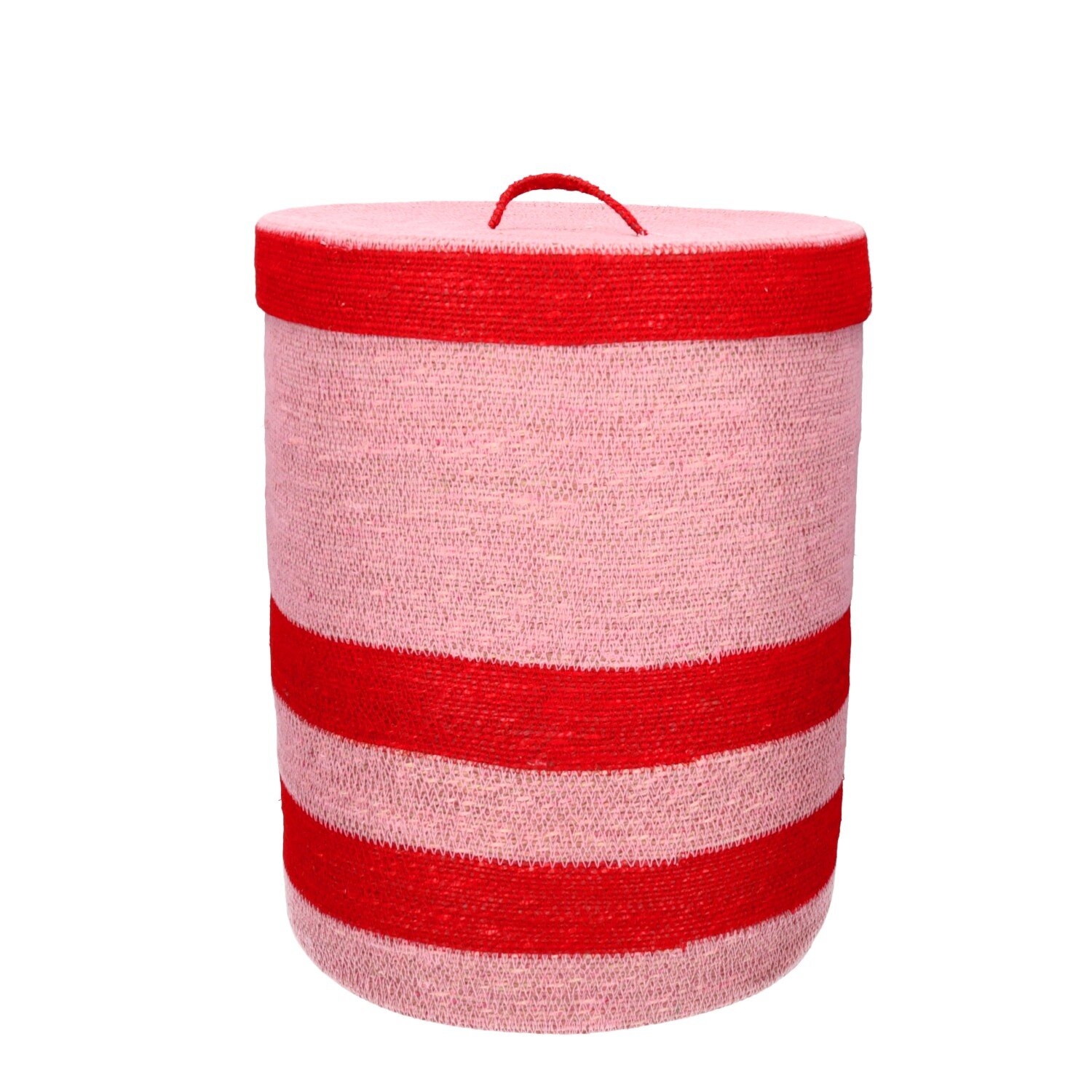 Boathouse, Korb mit Deckel, rosa/rot