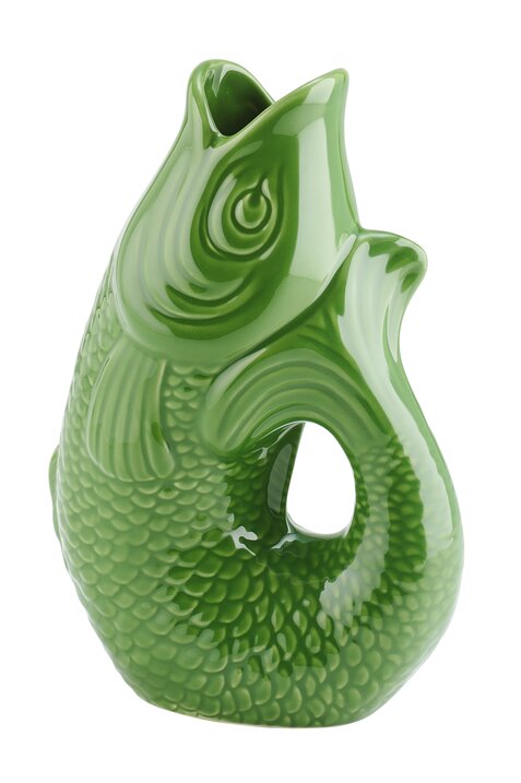 Monsieur Carafon, Fish, vase, L, green bay, 2,7 litre