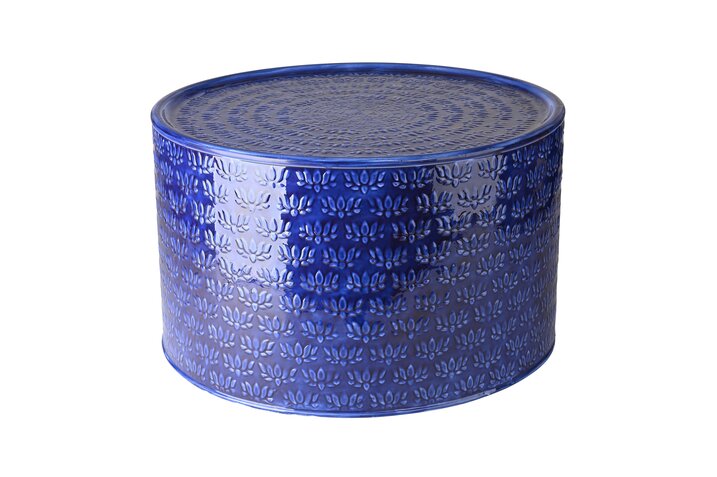 Atay, Tisch, D64cm, Metall, blau