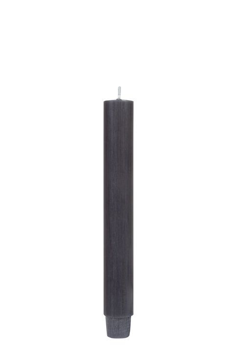 Taper Candle, L20cm, dark grey