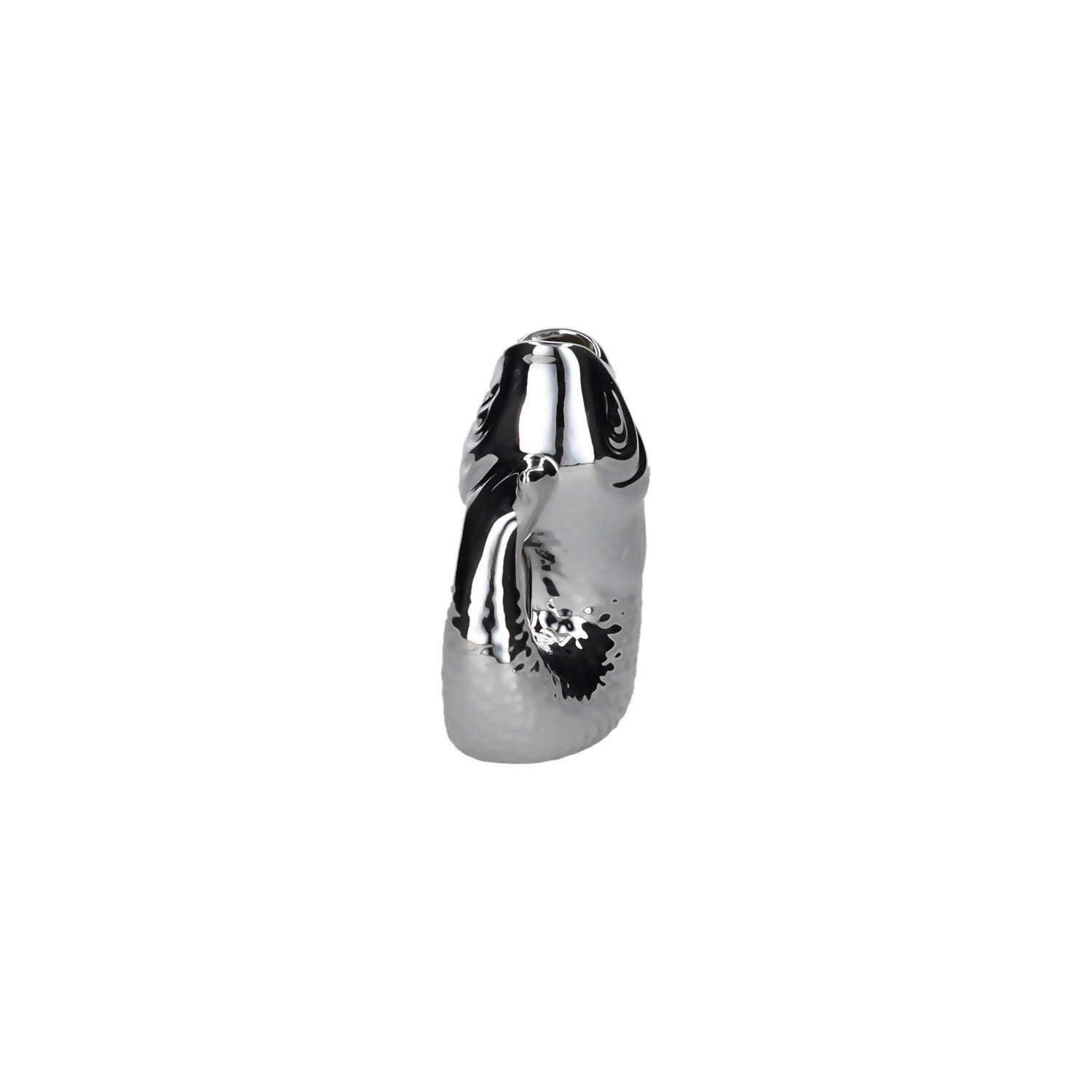 Monsieur Carafon, Fisch, Vase, XS, silber, 0,2 Liter