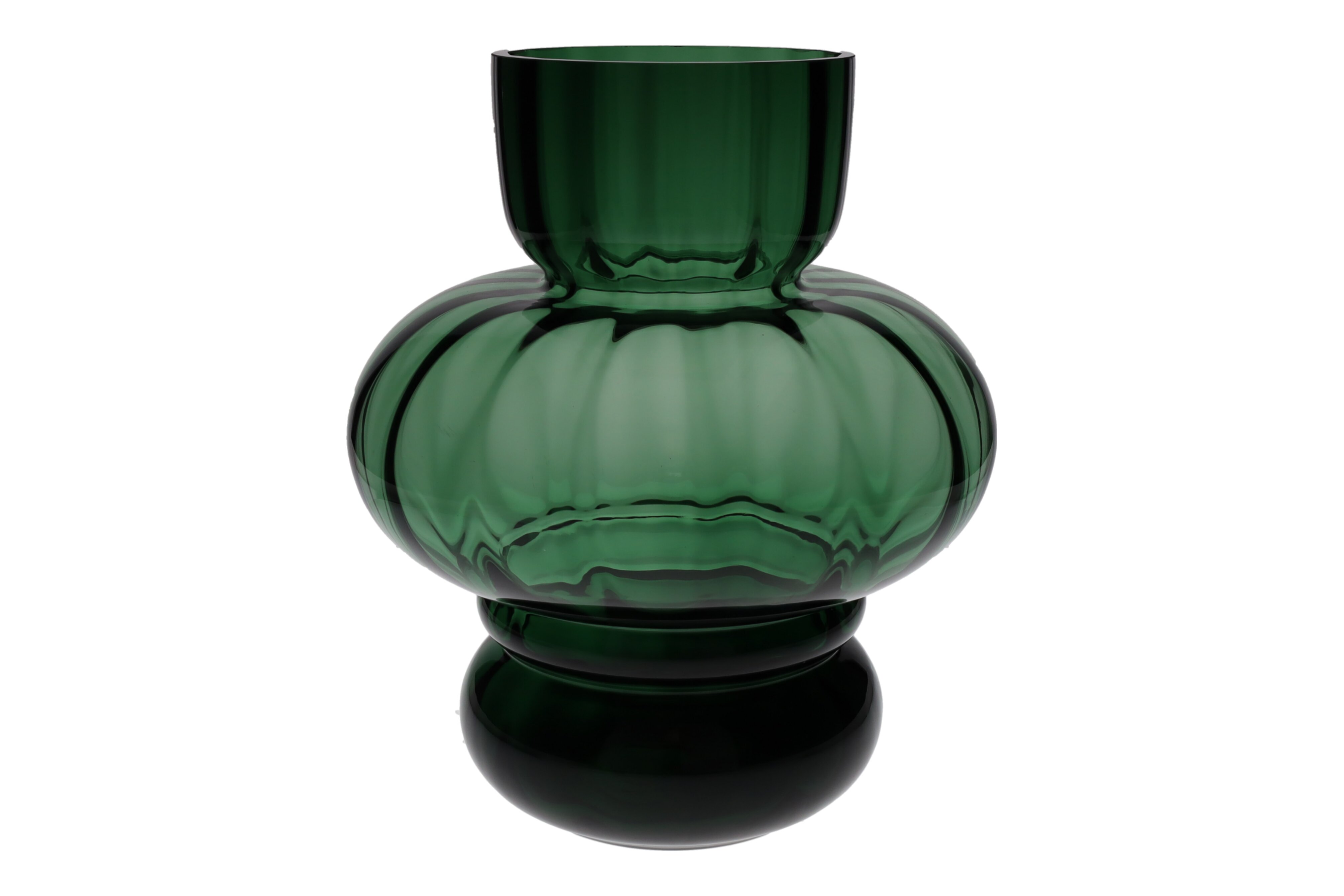 Twill, Vase, L(H30,5cm),  grün, df