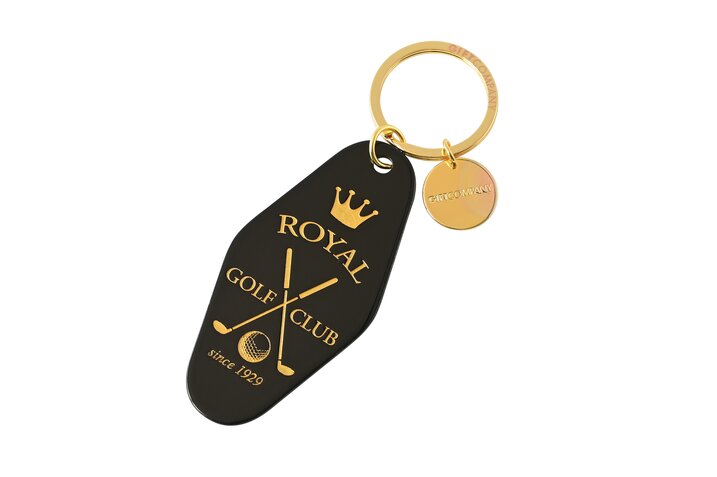 Key club by GC, Royal Golf Club, keyring, black