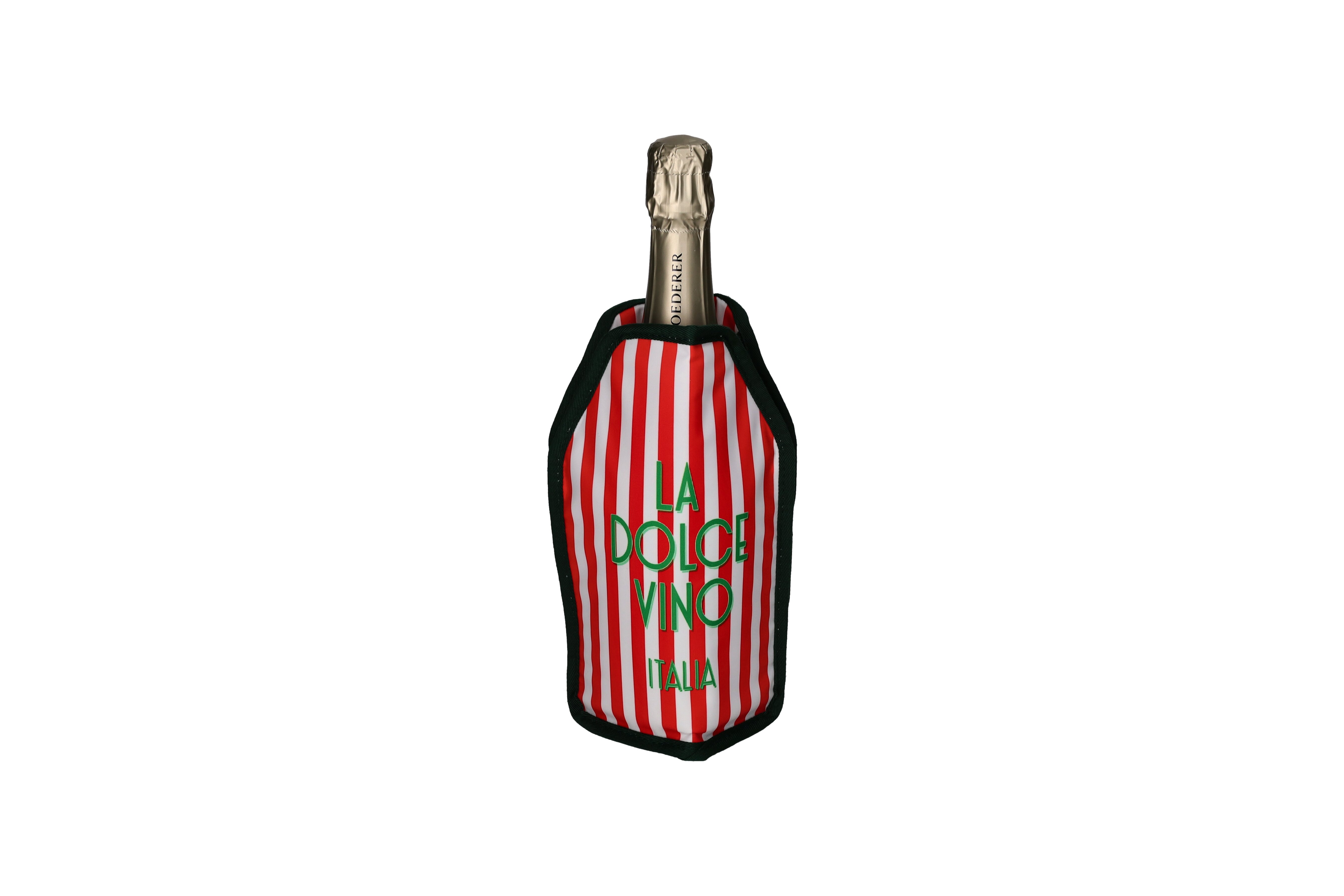Froid, Kühlmanschette, Motiv: La dolce Vino Italia, rot/weiß