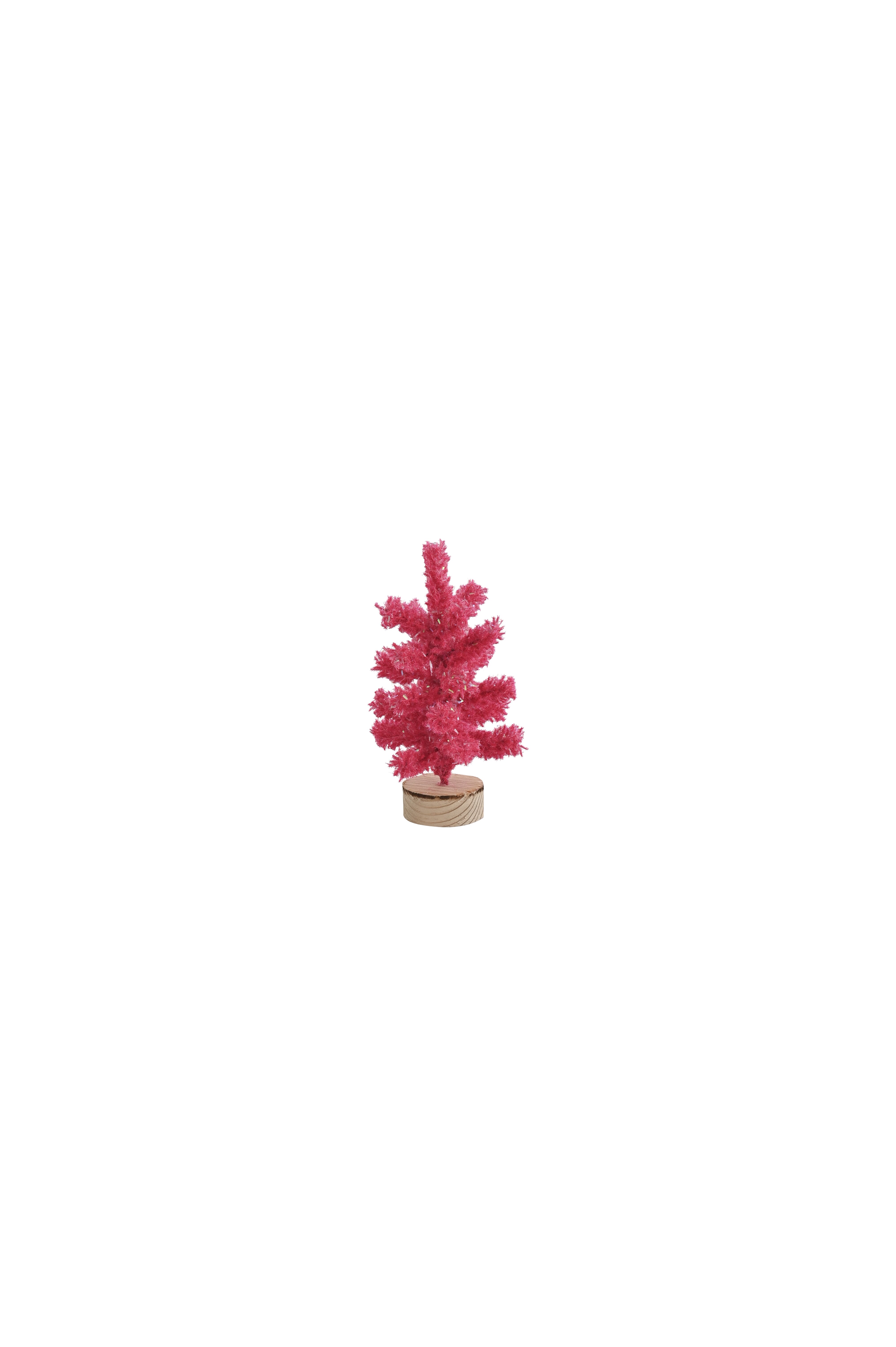 Silva, Deko-Weihnachtsbaum, beflockt, H15cm, pink