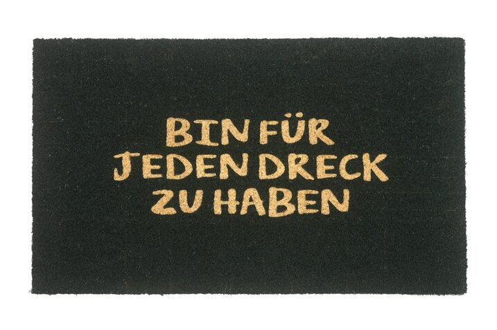 doormat, Bin für jeden Dreck zu haben, black