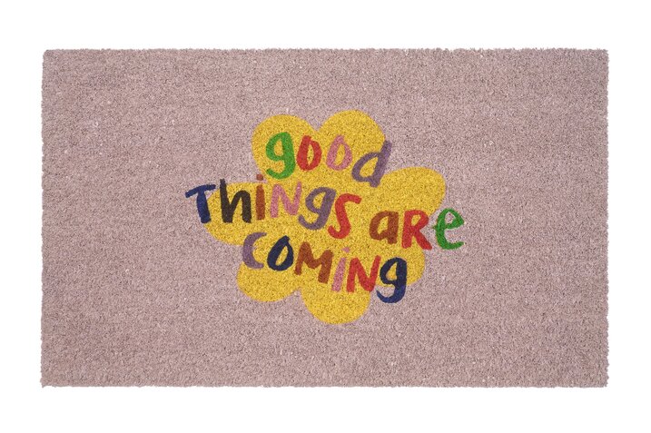 Fussmatte, Good things are coming, flieder