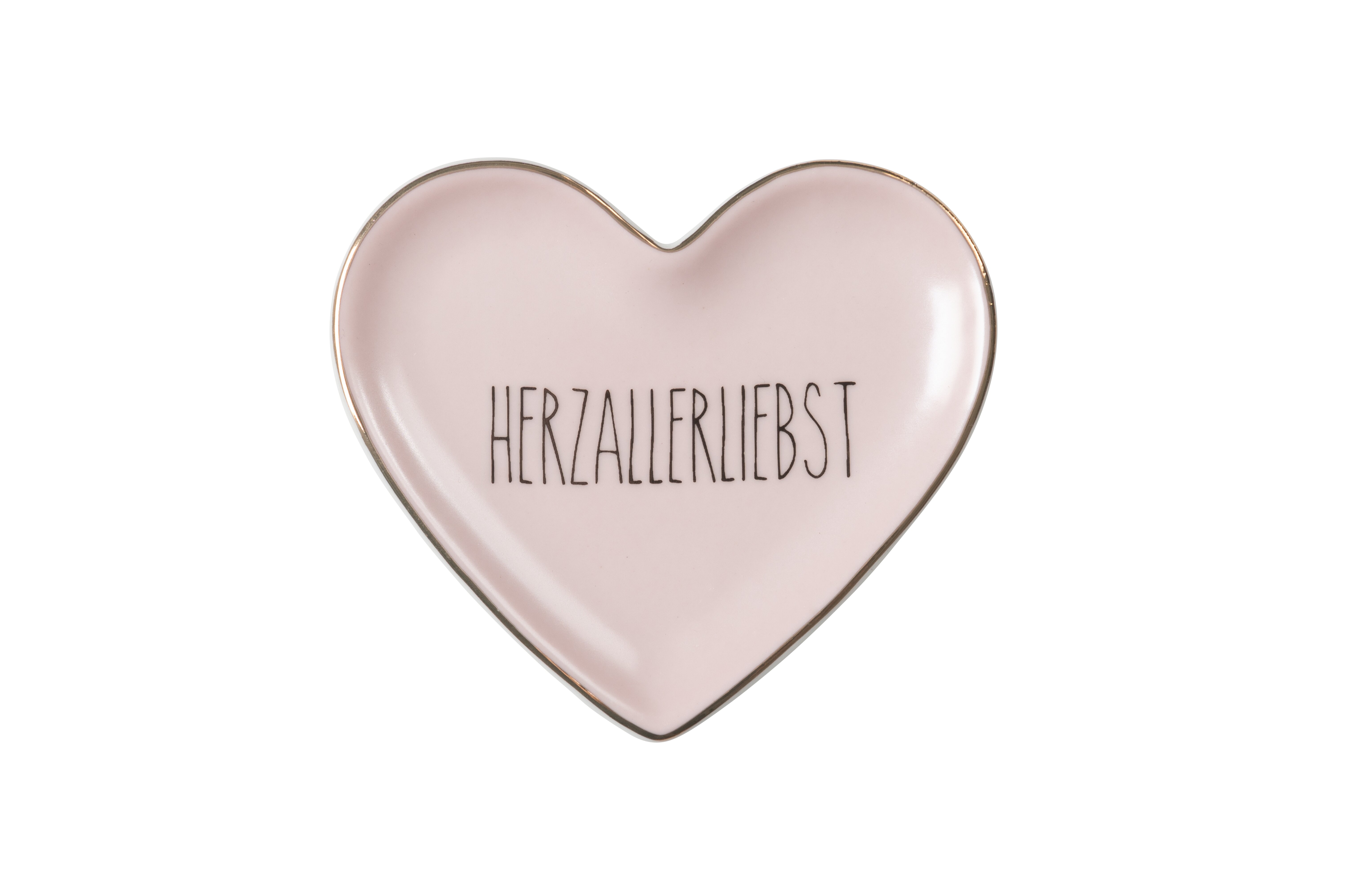 Love Plates, deco plate, porcelain, Herzallerliebst, heart, flat, pink
