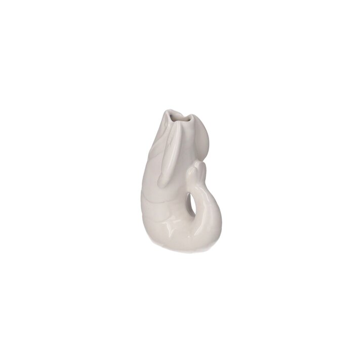 Madame Crevette, Hummer, Vase, XS, weiss