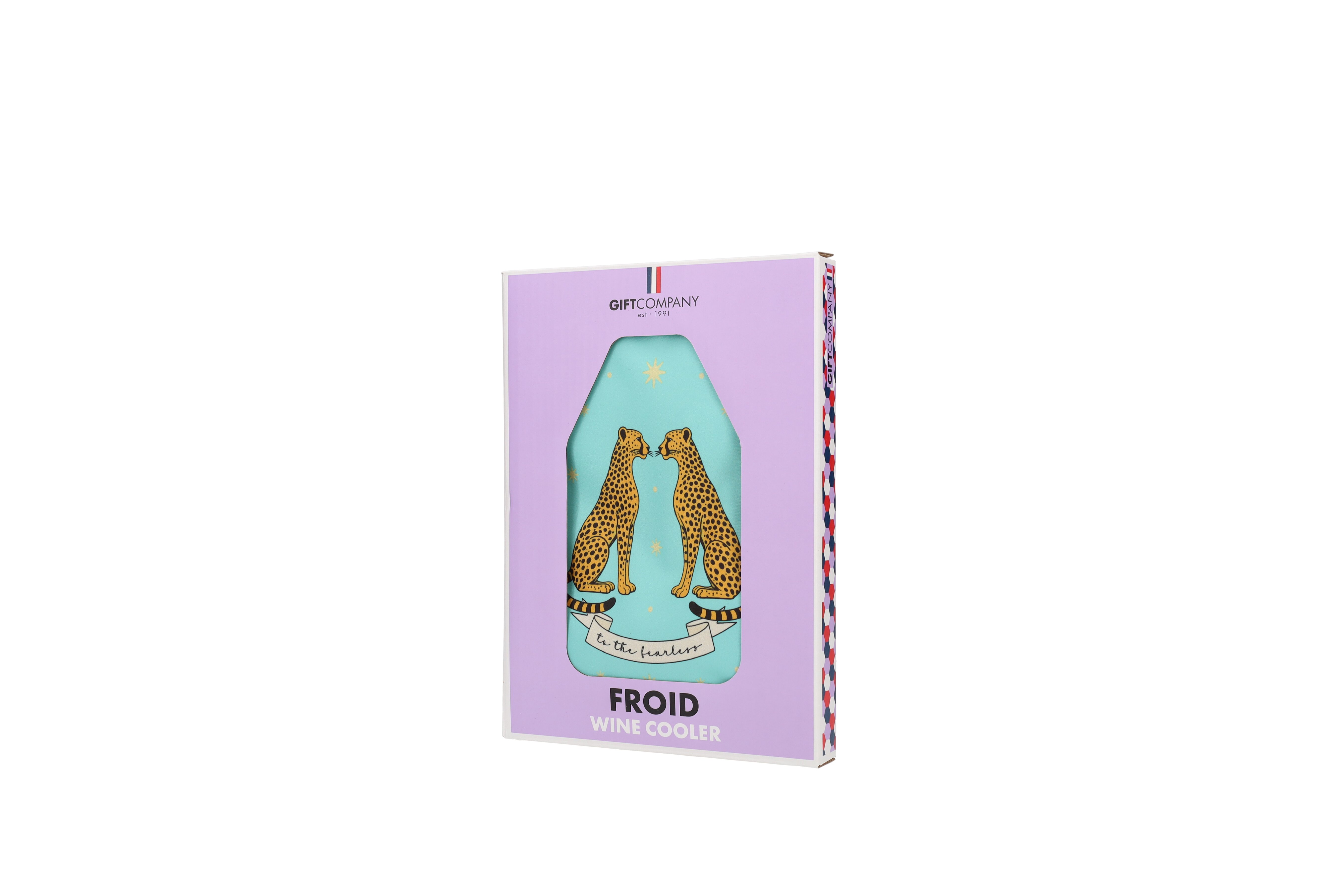 Froid, Kühlmanschette, Motiv: Leoparden, türkis/rosa