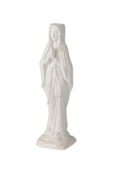 Cadonna, candle holder, Madonna, white