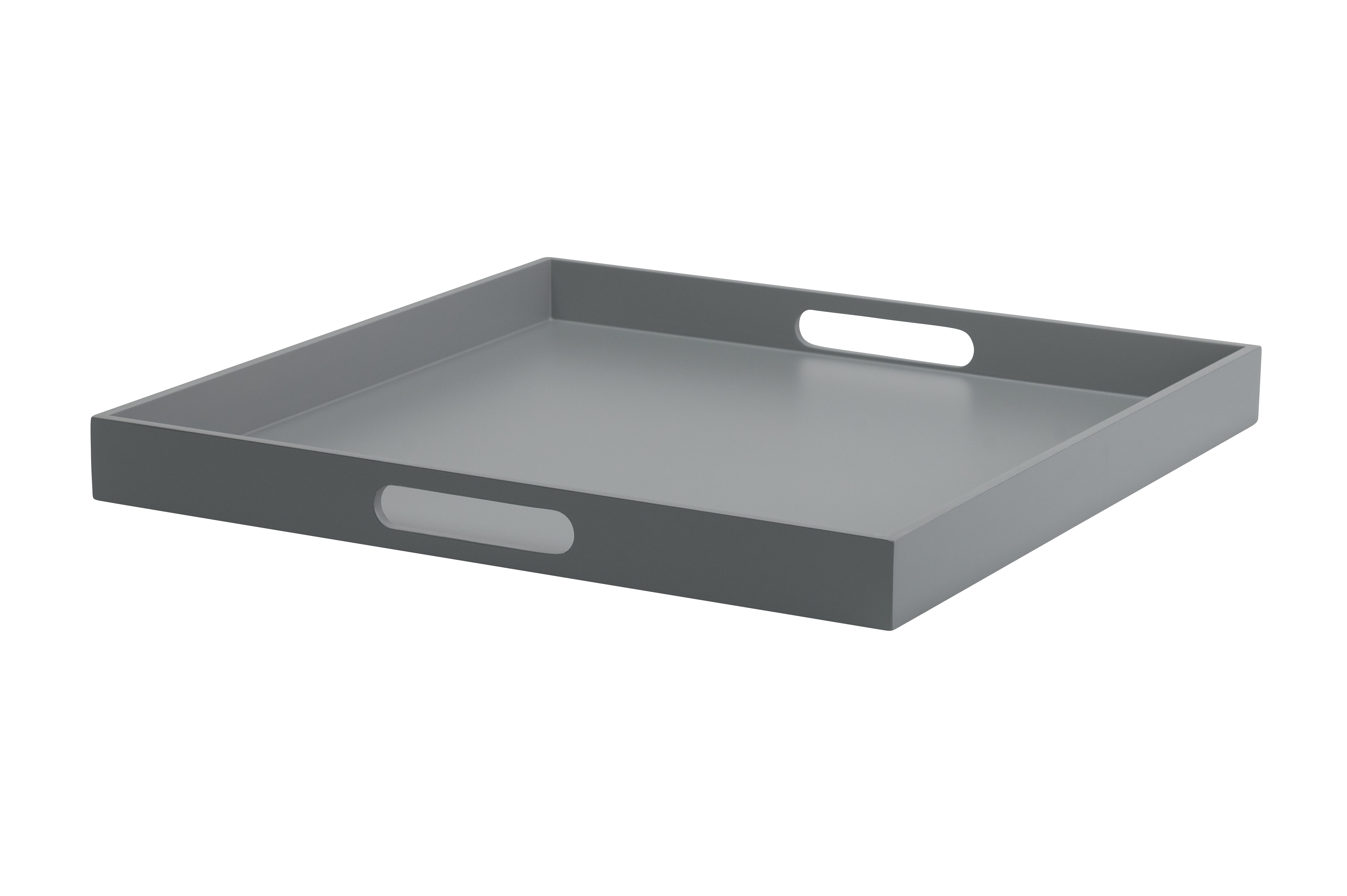 Spa, Tablett, M, quadratisch (40,4x40,4x4cm), 2 farbig, graphite