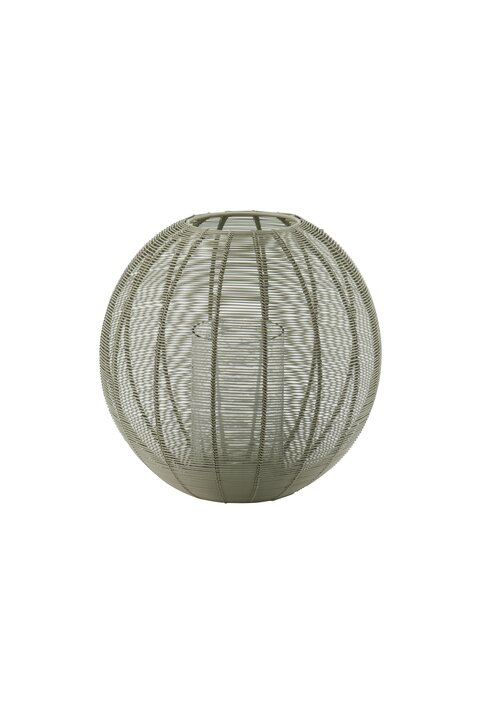 Knokke, votive, d30cm, ball, light gray