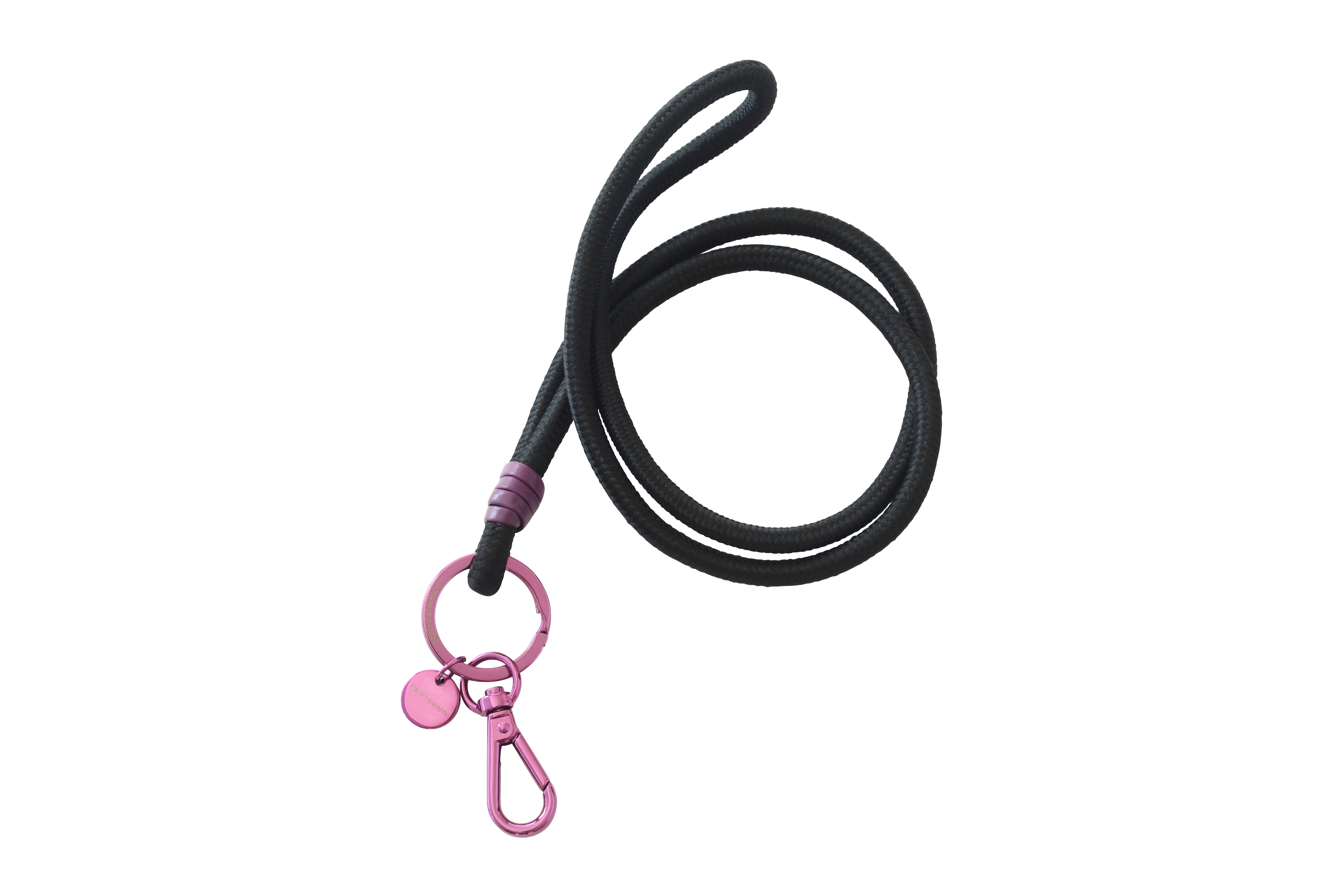 Metropolitan Neo Lanyard, schwarz/lila, mit Karabiner