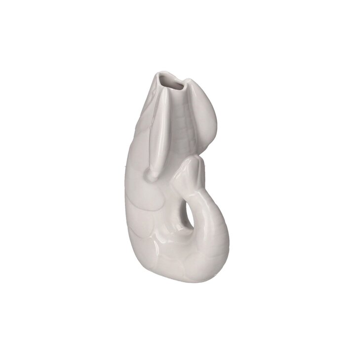 Madame Crevette, Hummer, Vase, S, weiss