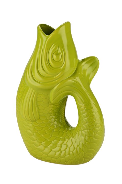 Monsieur Carafon, Fisch, Vase, L, lime 2,7 Liter