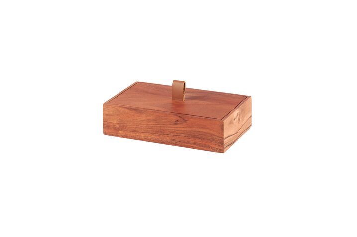 Bento, box, acacia wood, rectangular, nature
