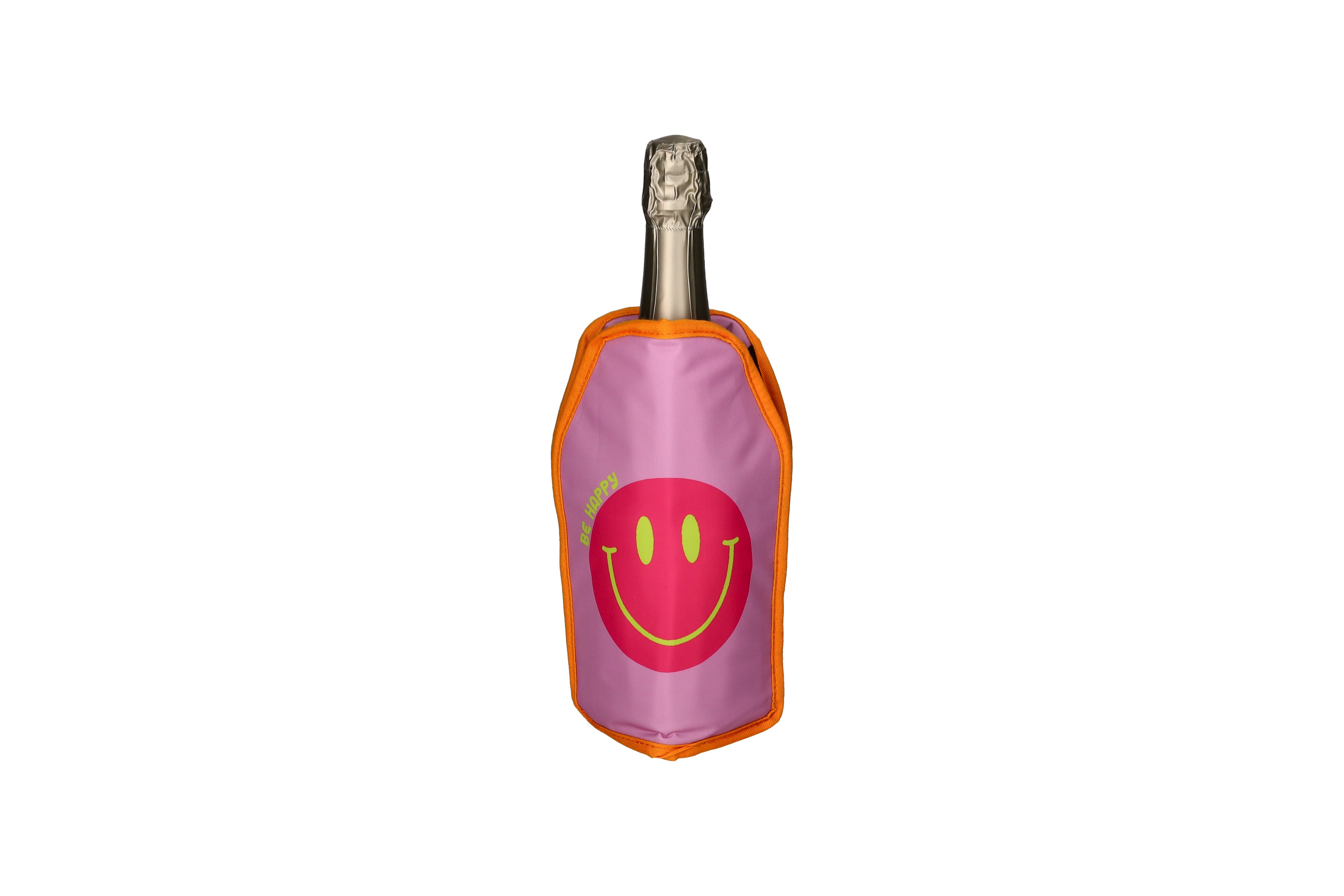 Froid, Kühlmanschette, Motiv: Be happy, rosa