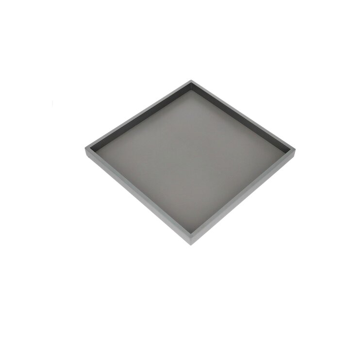 Neo, Tablett, quadratisch (32x2,5x32cm), 2 farbig, grau/dunkelgrau