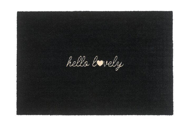 Washables, hello lovely, 50x75cm, schwarz