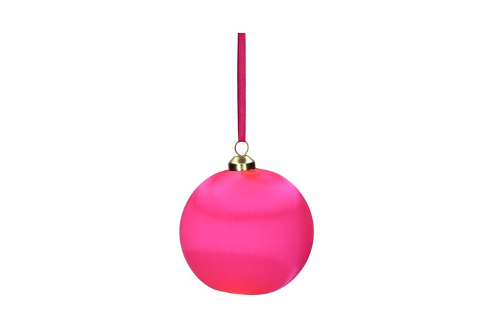 Chinois, christmas ball, 8cm, neon pink