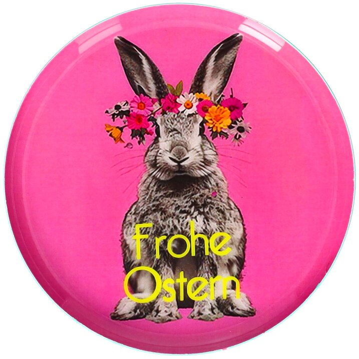 Love Trays, Dekotablett, XS, Motiv: Frohe Ostern, rosa