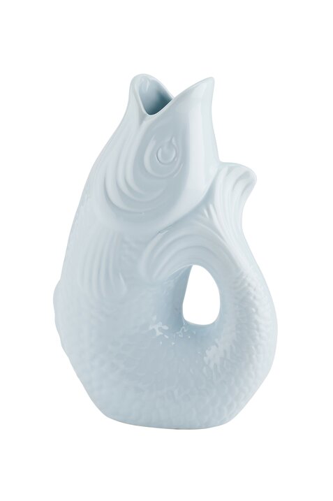Monsieur Carafon, Fisch, Vase, S, blue horizon, 1,2 Liter