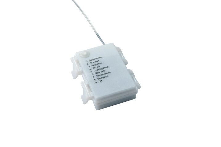 Glow, Stern 3D mit LED, S, irisierend