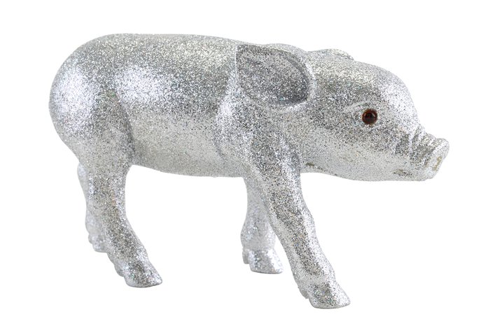 Solna glitter pig l, silver