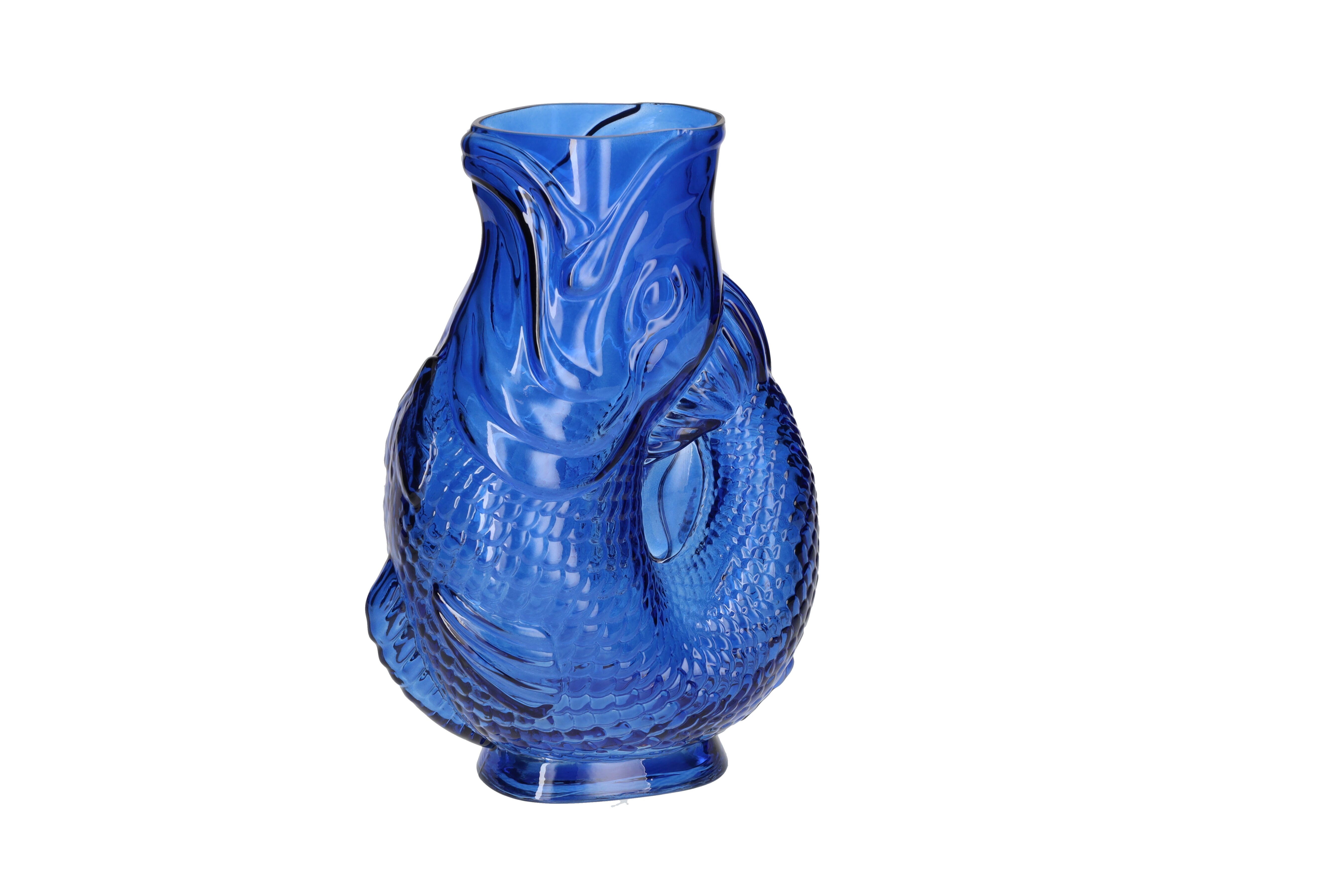 Jacquard, Fischvase S(H24cm), blau, gs