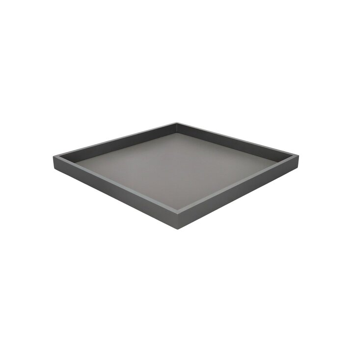 Neo, Tablett, quadratisch (32x2,5x32cm), 2 farbig, grau/dunkelgrau