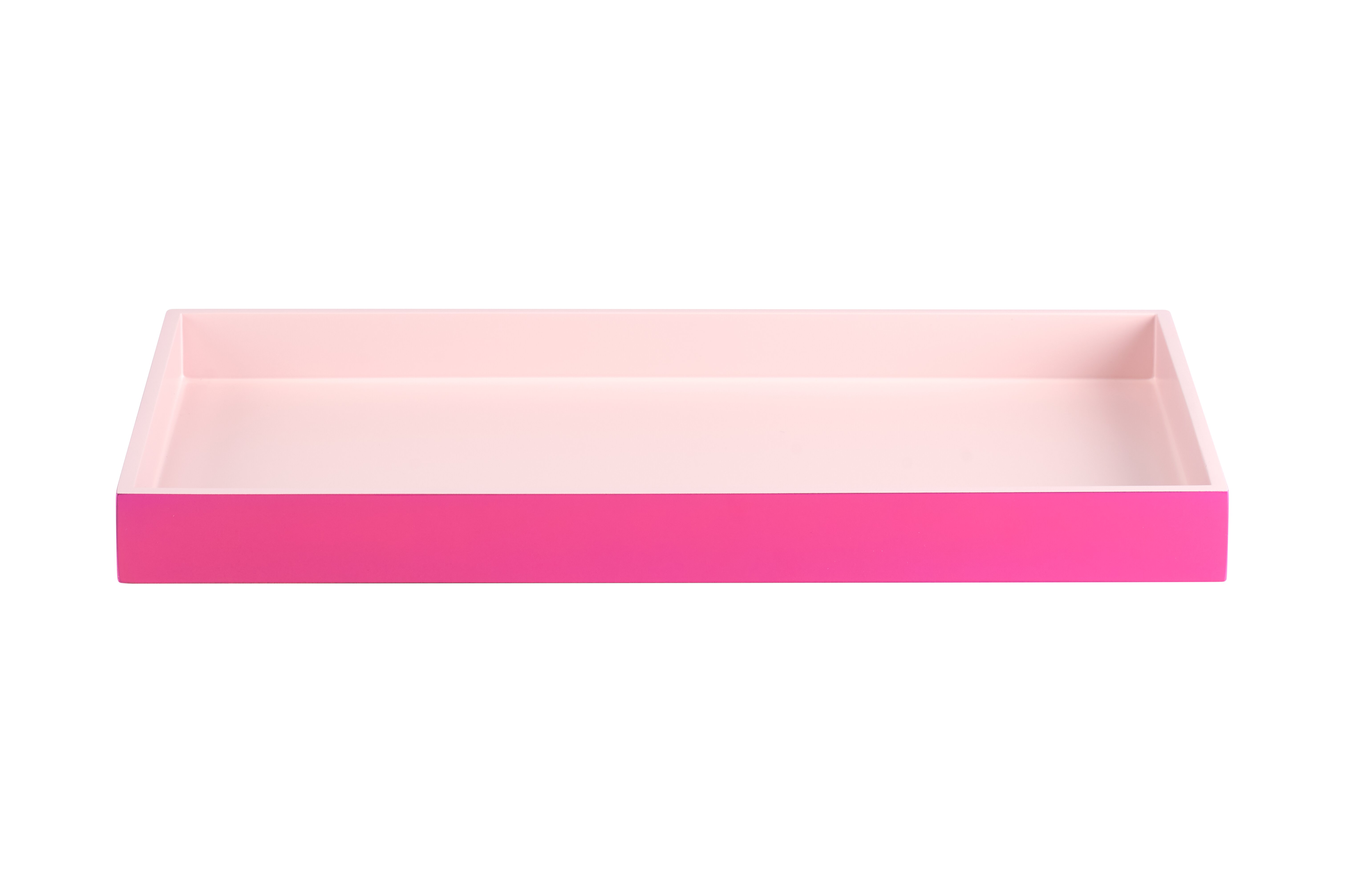 Spa, Tablett, S, rechteckig (40,4x21x3,5cm), 2 farbig, shiny pink/matt rosa