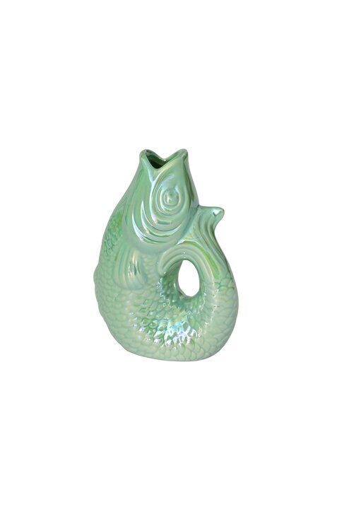 Monsieur Carafon, Fish, vase, XS, rainbow mint, 0,2 liter