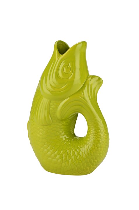 Monsieur Carafon, Fisch, Vase, S, lime, 1,2 Liter
